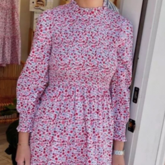 Pink City Prints Scarlet Forest Isabel High Neck Dress - Picture 2 of 3